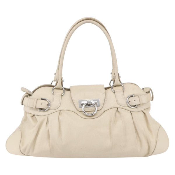 Salvatore Ferragamo Gancini handbag Leather - image 1