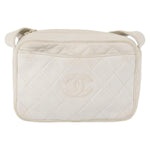 Chanel Vintage Diamond CC Slit Pocket Camera Bag Quilted Leather Small - image 1