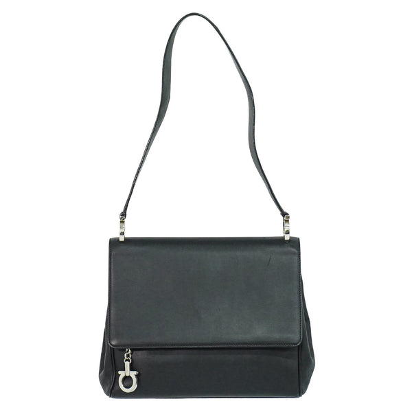 Salvatore Ferragamo Gancini Shoulder Bag Leather - image 1