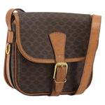 Celine Vintage Macadam Shoulder Bag Canvas and Leather - image 16