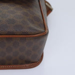 Celine Vintage Macadam Circle Logo Shoulder Bag Canvas and Leather - image 9