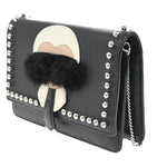 Fendi Karlito Wallet on Chain Studded Saffiano Leather - image 3