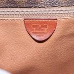 Celine Vintage Macadam Circle Logo Shoulder Bag Canvas and Leather - image 6
