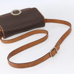 Celine Vintage Macadam Circle Logo Shoulder Bag Canvas and Leather - image 7