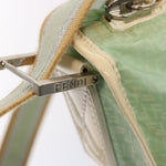 Fendi Vintage FF Zip Shoulder Bag Zucchino Canvas Medium - image 18