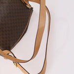 Celine Vintage Drawstring Flap Backpack Macadam Coated Canvas - image 8