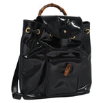 Gucci Vintage Bamboo Backpack Patent Mini - image 14