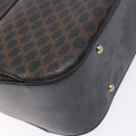 Celine Vintage Convertible Top Handle Bag Macadam Coated Canvas Medium - image 12