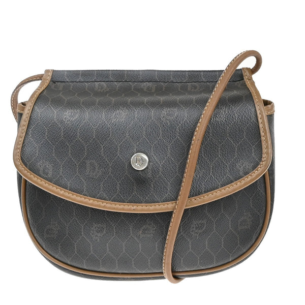 Christian Dior Vintage Honeycomb Shoulder Bag Canvas and Leather - image 1