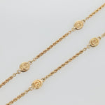 Christian Dior CD Round Pendant Necklace Metal - image 11