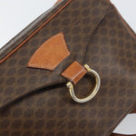 Celine Vintage Macadam Shoulder Bag Canvas and Leather - image 12