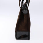Chanel Vintage Logo Tote Suede Medium - image 3