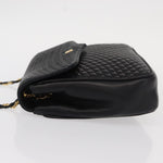 Bally Vintage Chain Shoulder Bag Quilted Leather - image 4