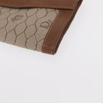 Christian Dior Vintage Honeycomb Flap Wallet Coated Canvas Long - image 8