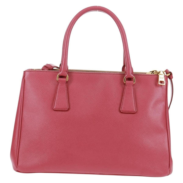 Prada Double Zip Lux Tote Saffiano Leather Medium