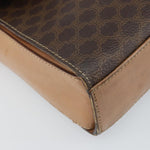Celine Vintage Macadam Circle Logo Shoulder Bag Canvas and Leather - image 8