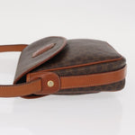 Celine Vintage Macadam Shoulder Bag Canvas and Leather - image 4