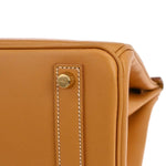 Hermes HAC Birkin Bag Brown Vache Natural with Gold Hardware 32 - image 9