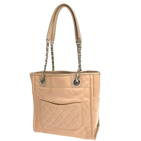 Chanel North South Deauville Tote Leather