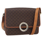 Celine Vintage Macadam Circle Logo Shoulder Bag Canvas and Leather - image 17