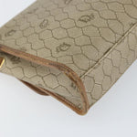 Christian Dior Vintage Honeycomb Shoulder Bag Canvas and Leather - image 11