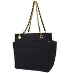 Chanel Chocolate Bar Chain Tote Quilted Jersey Small - image 2