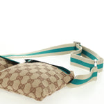 Gucci Vintage Double Belt Bag GG Canvas with Leather Small - image 18