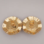 Chanel Vintage Clip-On Earrings Metal with Faux Pearl - image 3
