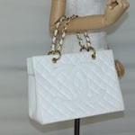 Chanel Vintage Grand Shopping Tote Quilted Caviar - image 14