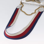 Gucci Broadway Pearly Bee Shoulder Bag Embellished Leather Mini - image 16