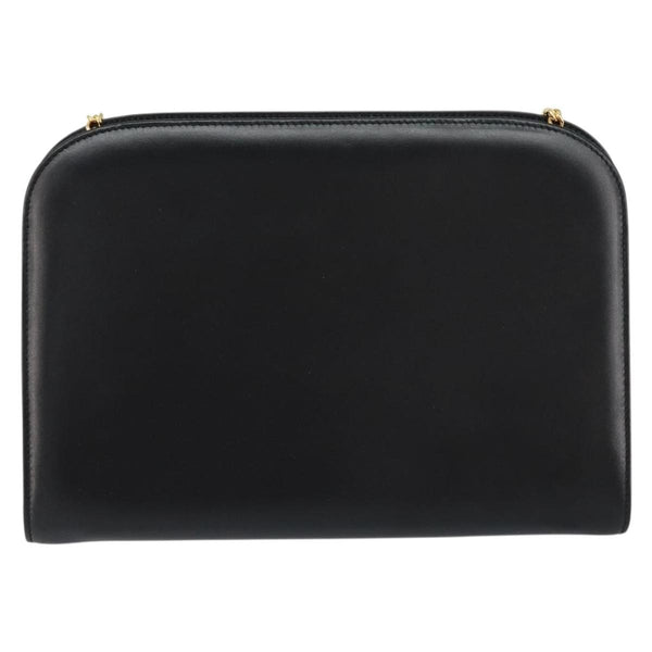 Salvatore Ferragamo Vintage Gancini Chain Shoulder Bag Leather Medium