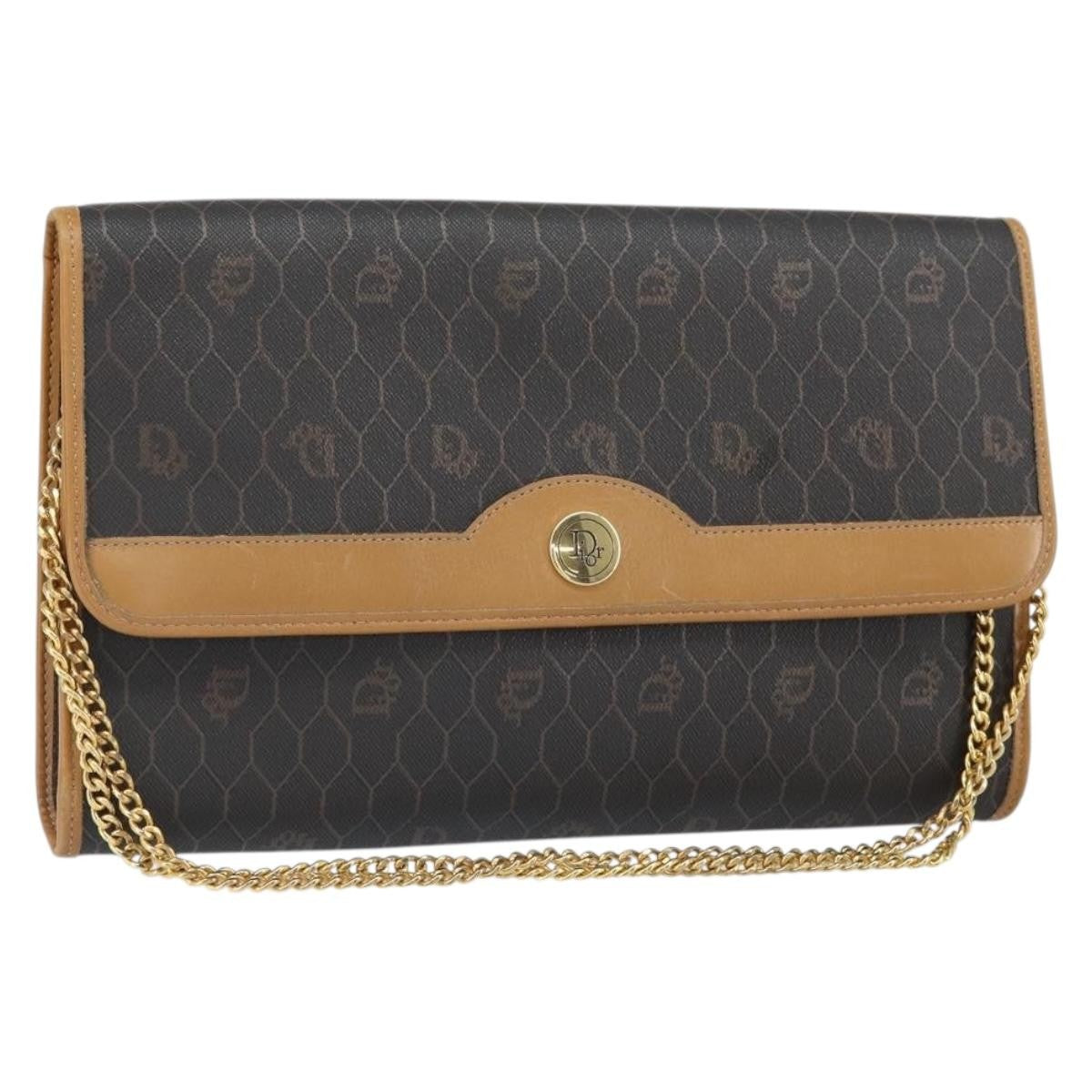 Christian Dior Vintage Honeycomb chain Canvas - image 1