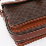 Celine Vintage Macadam Shoulder Bag Canvas and Leather - image 10