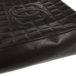 Chanel Chocolate Bar CC Tote Quilted Leather Small - image 7
