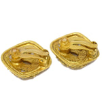 Chanel CC Rhombus Clip-On Earrings Metal - image 2