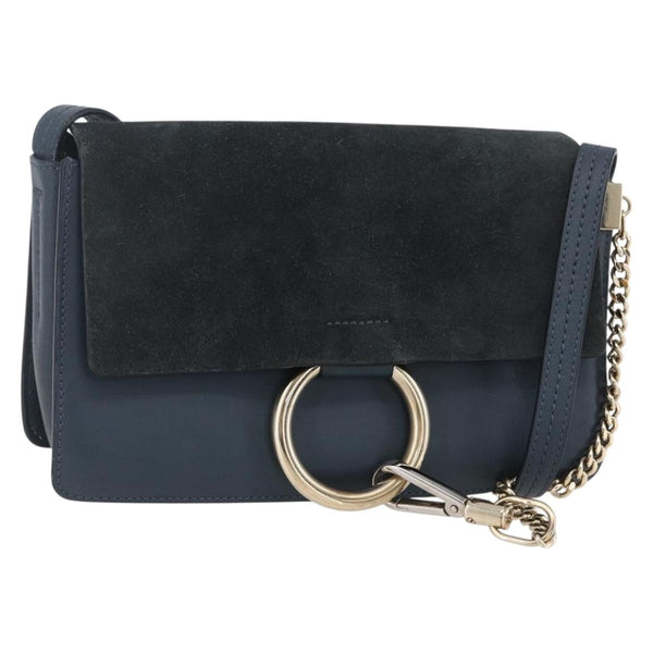 Chloe Faye Shoulder Bag Leather and Suede Small - image 1