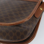 Celine Vintage Macadam Shoulder Bag Canvas and Leather - image 11