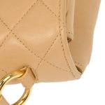 Chanel Vintage Top Handle Flap Bag Quilted Lambskin Small - image 10