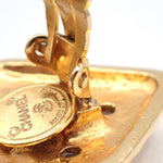 Chanel Vintage CC Diamond Shape Clips-On Earrings Gold-Plated - image 9