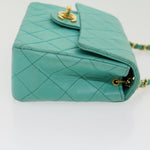 Chanel Square Classic Single Flap Bag Quilted Lambskin Mini - image 5