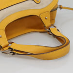 Salvatore Ferragamo Gancini handbag Canvas and Leather - image 7
