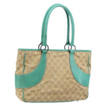 Gucci Vintage Ring Tote GG Canvas with Leather Medium - image 16