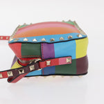 Valentino Garavani Rockstud 1973 Camera Crossbody Bag Striped Leather - image 4