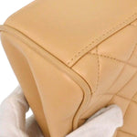 Chanel Vintage Top Handle Flap Bag Quilted Lambskin Small - image 6