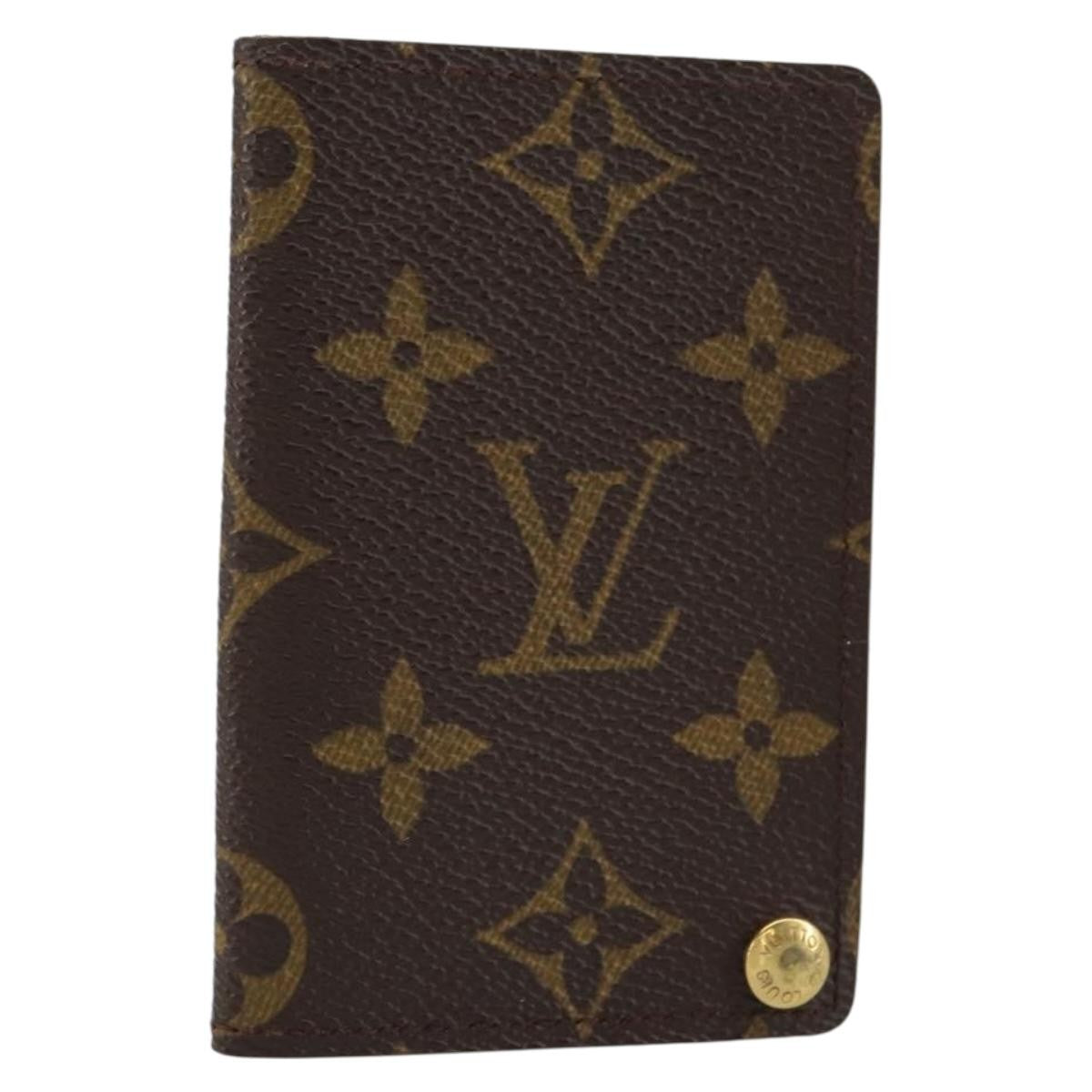 Louis Vuitton Porte Cartes Pression Card Case Monogram Canvas - image 1