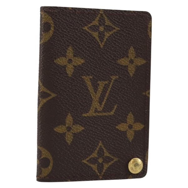 Louis Vuitton Porte Cartes Pression Card Case Monogram Canvas - image 1