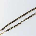 Chanel Vintage Logo Chain Belt Metal and Leather - image 10