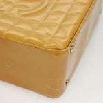 Chanel Chocolate Bar CC Tote Quilted Patent Small - image 9
