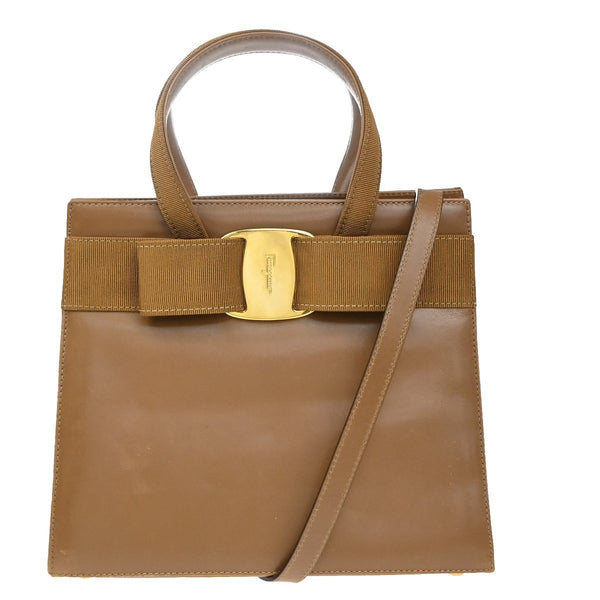 Salvatore Ferragamo Convertible Vara Bow Tote Leather Small - image 1