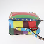 Valentino Garavani Rockstud 1973 Camera Crossbody Bag Striped Leather - image 3